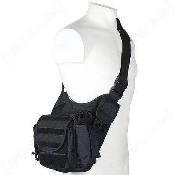 Сумка Mil-Tec&reg; Тактична через плече однолямкова SLING BAG MULTIFUNCTION SCHWARZ (13726502) 13726502 фото
