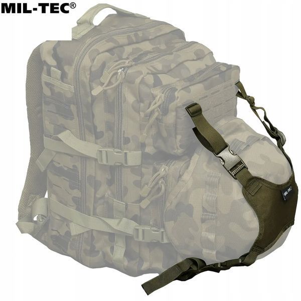Тримач шолома (на рюкзак) Mil-Tec MOLLE тактичний Olive (16677001) 16677001 фото