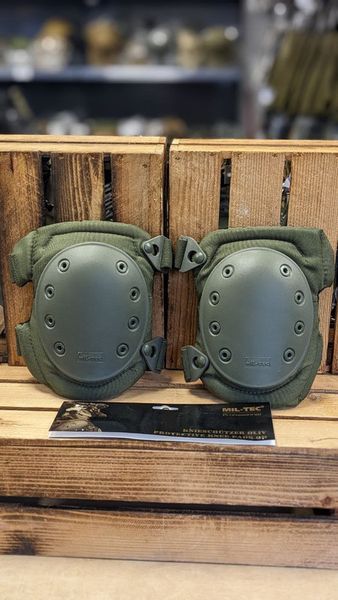 Наколінники тактичні Mil-Tec Швидкознімні One Size Олива KNIESCH&Uuml;TZER PRO.OLIV (16231101) 16231101 фото