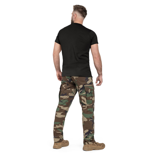 Футболка Mil-Tec армійська T-shirt US Style S Black (11011002-902-S) 11011002-902-S фото