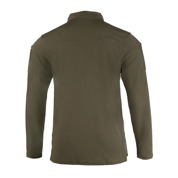 Лонгслів тактичний Mil-Tec поло швидкосохнуче Tactical Quickdry Long Sleeve L Olive (10962001-904-L) 10962001-904 фото