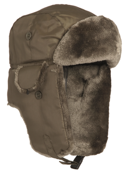 Шапка тактична Пілот Утеплена XL Олива Mil-Tec PILOTEN-PELZM&Uuml;TZE MA1 XL OLIV (12105001-905-XL) 12105001-905-XL фото