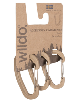 Набір 3 карабіни тактичні Wildo Койот ACCESSORY CARABINER SET COYOTE (15920105-89631) 15920105-89631 фото