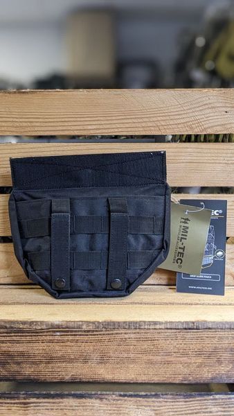 Підсумок тактичний Mil-Tec Напашник універсальний Чорний DROP DOWN POUCH SCHWARZ (13486302) 13486302 фото