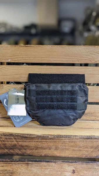 Підсумок тактичний Mil-Tec Напашник універсальний Чорний DROP DOWN POUCH SCHWARZ (13486302) 13486302 фото