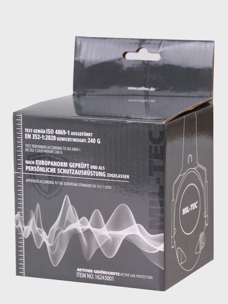 Активні навушники Mil-Tec Plus EED Olive (16243001) 16243001 фото