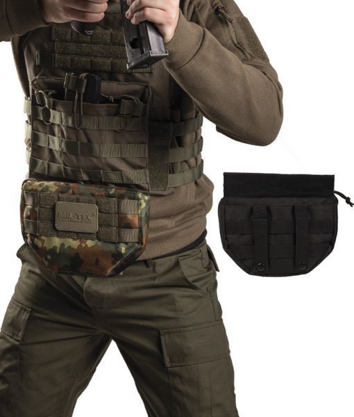 Підсумок тактичний Mil-Tec Напашник універсальний Чорний DROP DOWN POUCH SCHWARZ (13486302) 13486302 фото
