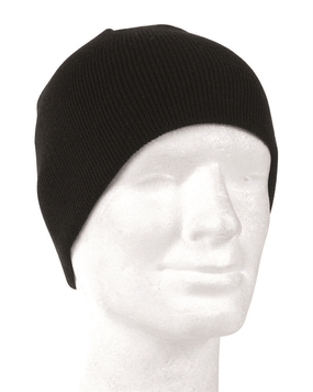 Шапка тактична Mil-Tec One size Чорна BEANIE SCHWARZ (12138002) 12138002 фото