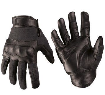 Рукавиці тактичні шкіряні L Чорні Mil-Tec TACTICAL GLOVES LEDER/ARAMID L SCHWARZ (12504202-10-L) 12504202-10-L фото