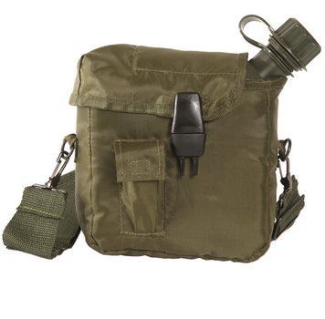 Фляга тактична Mil-Tec&reg; У чохлі квадратна 2Л. Олива US FELDFLASCHE 2QT M.H&Uuml;LLE U.GURT OLIV (14510001-2000) 14510001-2000 фото