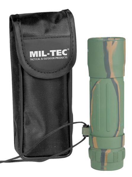 Монокль 10х25 Камуфляж Mil-Tec з чохлом Десятикратний FERNGLAS MONOKULAR 10X25 TARN (15705020) 15705020 фото