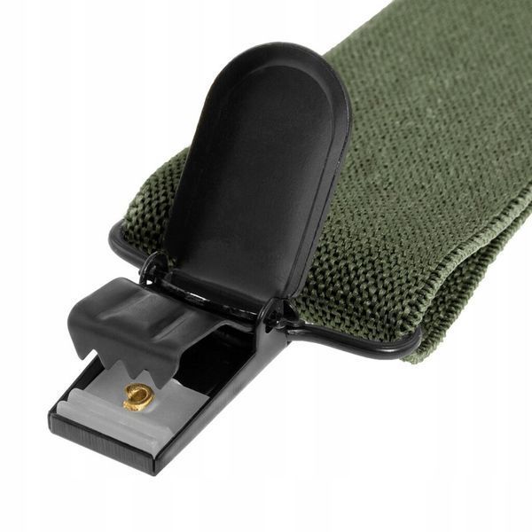 Підтяжки тактичні 120см Олива Mil-Tec HOSENTR&Auml;GER M. CLIP OLIV (13184001-120) 13184001-120 фото