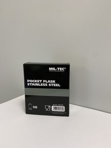 Фляга 170мл Олива 6OZ Mil-Tec TASCHENFLASCHE EDELSTAHL OLIV (14521001-006-170) 14521001-006-170 фото