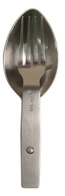 Набір столовий сталевий Ложка, Виделка Mil-Tec KLAPPESSBESTECK S/STEEL (14625000-2) 14625000-2 фото