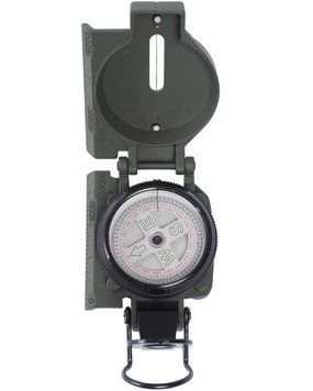 Компас тактичний Mil-Tec Алюмінієвий Олива US KOMPASS MET-GEHAUSE OLIV (15792000) 15792000 фото