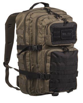 Рюкзак тактичний 36Л Зелений Mil-Tec US ASSAULT PACK LG 36Л RANGER GREEN/SCHWARZ (14002301-36) 14002301-36 фото