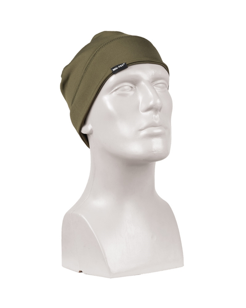 Шапка тактична Mil-Tec Флісова утеплена Еластична One size Олива ELASTIC CAP FLEECE OLIV (12137001) 12137001 фото