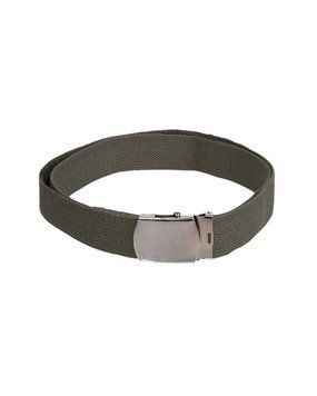 Ремінь тактичний Mil-Tec 130см Олива 38mm Web belt Silver buckle (13115001-130) 13115001-130 фото