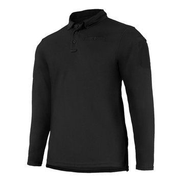 Лонгслів тактичний Mil-Tec поло швидкосохнуче Tactical Quickdry Long Sleeve XL Black (10962002-905-XL) 10962002-905 фото