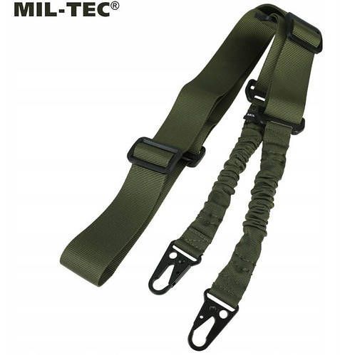 Ремінь для зброї двоточковий Mil-Tec TACTICAL M.BUNGEE 2-POINT OLIVE (16185101) 16185101 фото