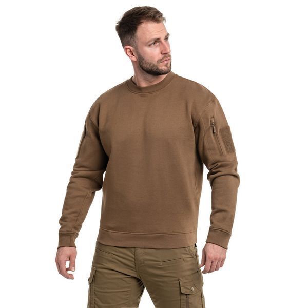 Кофта тактична Mil-Tec світшот Tactical Sweatshirt S Dark Coyote (11472419-902-S) 11472419-902-S фото