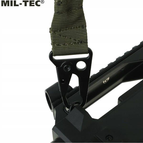 Ремінь для зброї двоточковий Mil-Tec TACTICAL M.BUNGEE 2-POINT OLIVE (16185101) 16185101 фото
