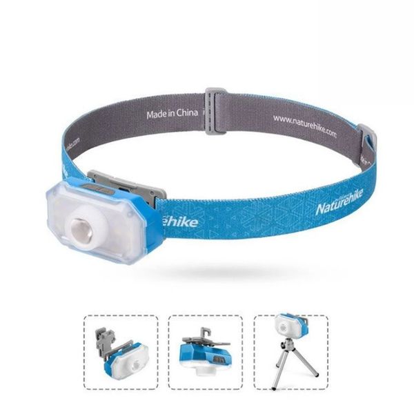 Ліхтарик тактичний Naturehike налобний блакитний (NH18T001-A-B) NH18T001-A-B фото
