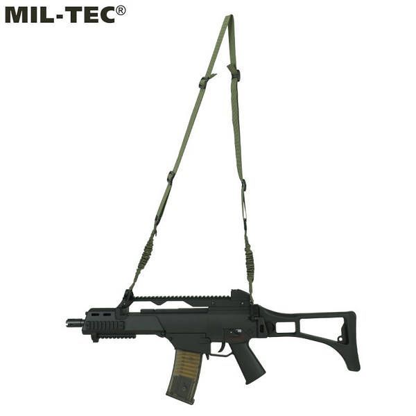 Ремінь для зброї двоточковий Mil-Tec TACTICAL M.BUNGEE 2-POINT OLIVE (16185101) 16185101 фото