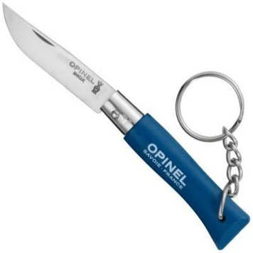 Ніж брелок тактичний Opinel складаний 3,5см Portable Stainless Steel Knife With Keychain Blue (002278-blue) 002278 фото