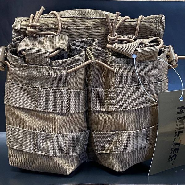 Підсумок для магазина подвійний Темний Койот Mil-Tek MAG.BAG OPEN TOP DOUBLE DARK COYOTE (13497019) 13497019 фото