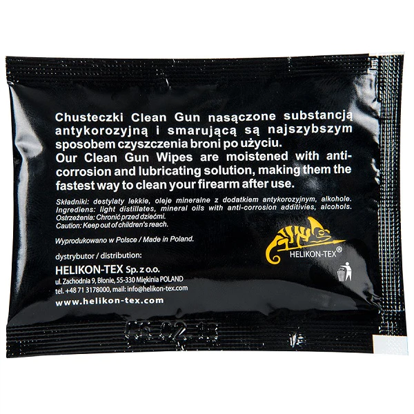 Серветки для чищення зброї Helikon-Tex&reg; WEAPON CLEANING WIPES (CC-WCW-PA-01) CC-WCW-PA-01 фото
