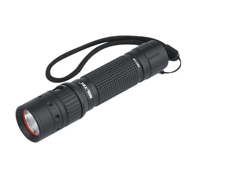 Ліхтарик Mil-Tec в чохлі + акумулятор + кабель для зарядки 500 LM STABLAMPE MT1R RECHARGE (15153000) 15153000 фото