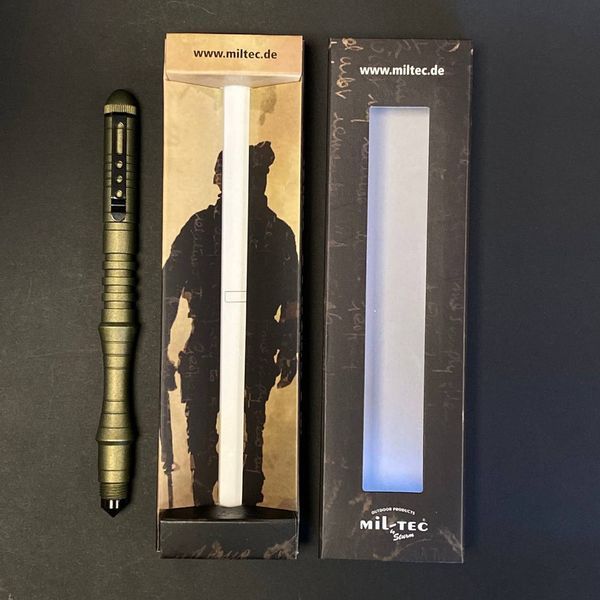 Тактична ручка Mil-Tec зі склобоєм Tactical Pen Olive (15990001) 15990001 фото