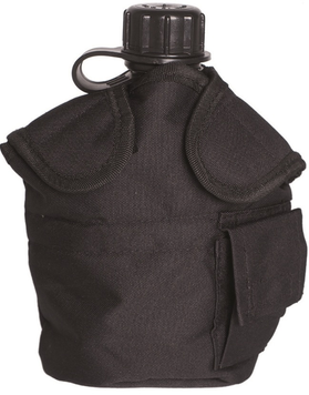Підсумок для фляги Mil-Tec чохол Canteen Pouch Molle Black (13493402) 13493402 фото