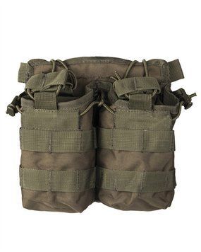 Підсумок тактичний Mil-Tec Для магазинів Подвійний Олива MAG.TASCHE OPEN TOP DOUBLE OLIV (13497001) 13497001 фото