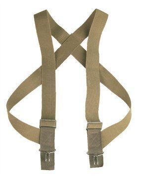 Підтяжки тактичні Mil-Tec З металевими гачками One size Койот HOSENTR&Auml;GER M.HAKEN COYOTE (13189005) 13189005 фото