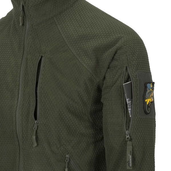 Куртка тактична Helikon-Tex флісова Alpha Tactical Jacket Grid Fleece L Olive Green (BL-ALT-FG-02-B05-L) BL-ALT-FG-02-B05-L фото