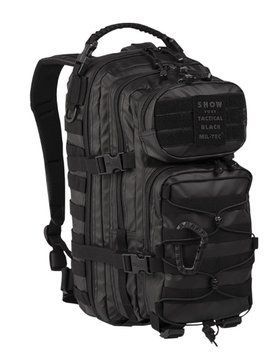 Рюкзак тактичний 20л. Чорний Mil-Tec US ASSAULT PACK SM TACTICAL BLACK (14002088-20) 14002088-20 фото