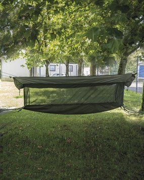 Палатка-гамак MIL-TEC US JUNGLE H&Auml;NGEMATTE CANVAS OLIV (14441000) 14441000 фото