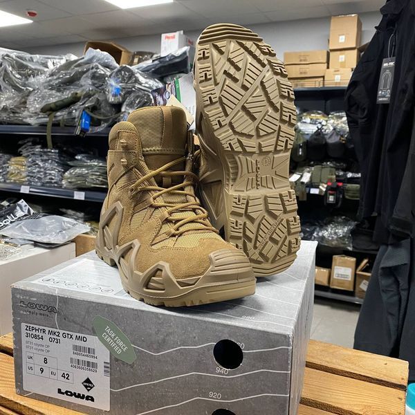 Черевики тактичні LOWA Zephyr MK2 GTX&reg; MID 42.5 Coyote OP Gore-Tex (8,5UK) (310584-0731-8-5-42-5) 310854-0731-42-5 фото