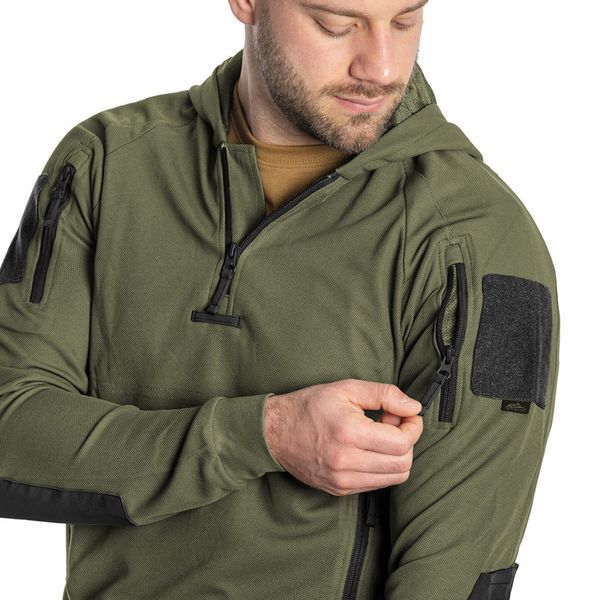 Кофта тактична Helikon-Tex худі TopCool Hoodie 2XL Olive Black (BL-BRH-TC-0201A-B07-XXL) BL-BRH-TC-0201A-B07-XXL фото