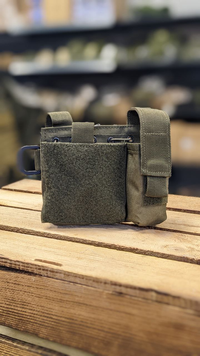 Підсумок для магазинів Mil-Tec подвійний Олива MOLLE ADMIN POUCH OLIV (13486001) 13486001 фото