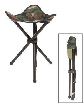 Крісло Mil-Tec&reg; Складна табуретка DREIBEIN KLAPPHOCKER WOODLAND (14450020) 14450020 фото