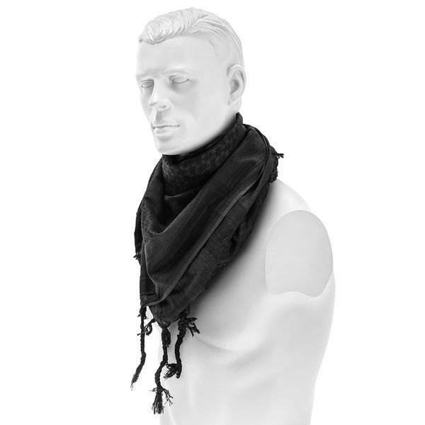 Арафатка шарф-шемаг тактична Mil-Tec Бавовна Shemagh Protective Scarf One Size 110x110см Black (12618000) 12618000 фото