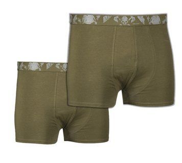 Набір Труси чоловічі Mil-Tec 2 пари боксери M Олива BOXER SHORTS SKULL (2ER PACK) OLIV (11200101-903-M) 11200101-903-M фото