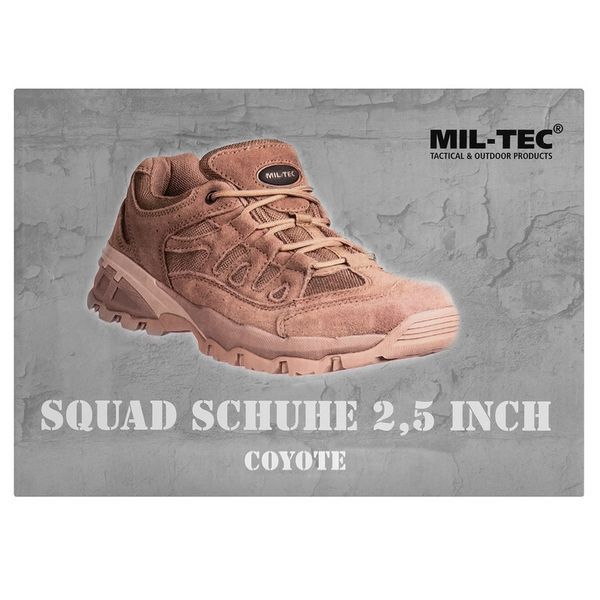 Кросівки тактичні Mil-Tec Squad 2,5'' Boots 40р. Coyote (12823505-007-40) 12823505-007-40 фото
