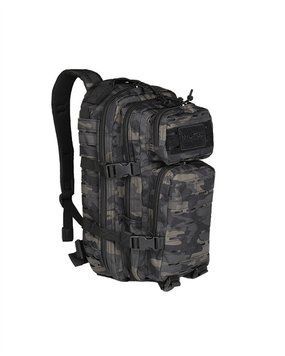 Рюкзак тактичний Mil-Tec Лазер 20Л Чорний Камуфляж Assault Small Laser Cut DARK CAMO (14002680-20) 14002680-20 фото