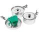 Набір посуду Кухарський Mil-Tec KOCH-SET ST/STEEL 2 PERS. (14647000) 14647000 фото 5