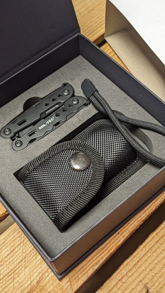 Мультитул тактичний Чорний Mil-Tec MULTI TOOL BLACK SM M.ETUI (15406100) 15406100 фото