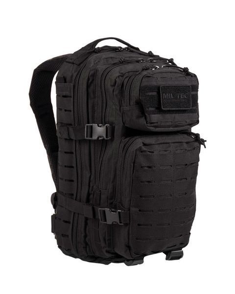Рюкзак тактичний Mil-Tec Лазер 20Л Чорний Assault Small Laser Cut SCHWARZ (14002602-20) 14002602-20 фото